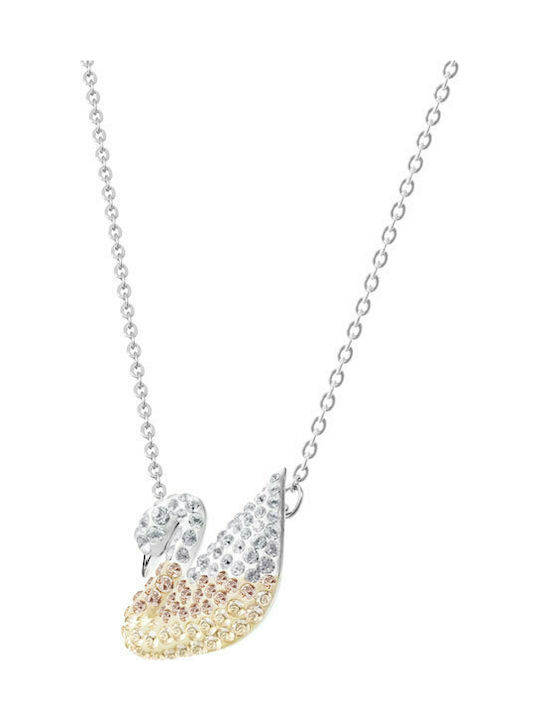 Swarovski Женско Колие Iconic Swan в Бял цвят