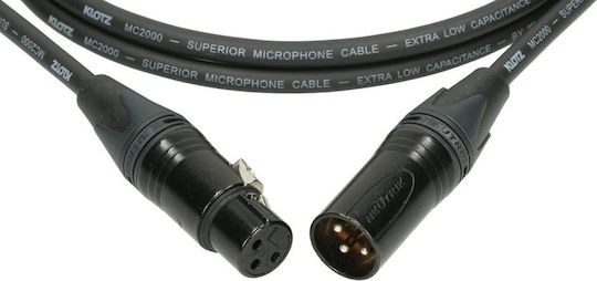 Klotz Klotz XLR Cables Male to Female Black 15m