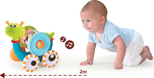 Yookidoo Push Along Crawl 'N' Go Snail with Music for 6++ Months