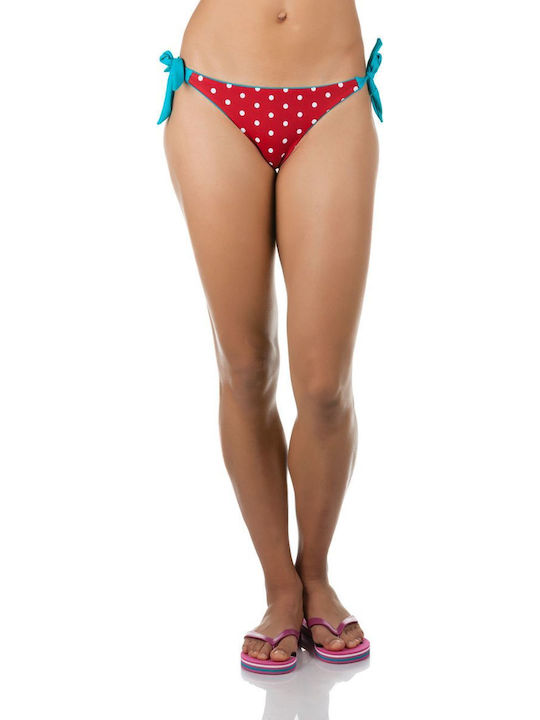Bikini Slip with Ties Turquoise
