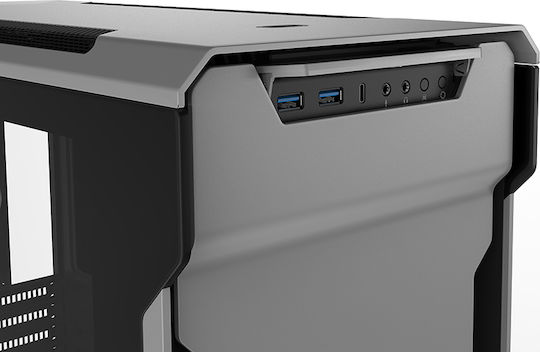Phanteks Enthoo Evolv X Glass Gaming Midi Tower Computer Case with Side Window and RGB Lighting Galaxy Silver