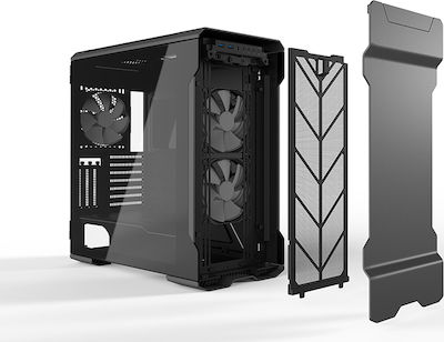 Phanteks Enthoo Evolv X Glass Gaming Midi Tower Κουτί Υπολογιστή με Πλαϊνό Παράθυρο και RGB Φωτισμό Anthracite Grey