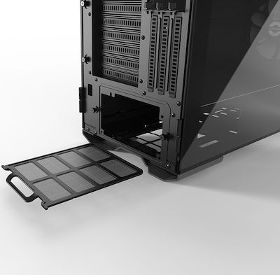 Phanteks Enthoo Evolv X Glass Gaming Midi Tower Κουτί Υπολογιστή με Πλαϊνό Παράθυρο και RGB Φωτισμό Anthracite Grey