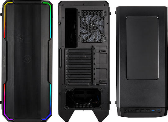BitFenix Enso Mesh RGB Gaming Midi Tower Κουτί Υπολογιστή με Πλαϊνό Παράθυρο Μαύρο