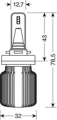 Lampa Lămpi Autoturismului Halo Led Blade H16 / H8 / H11 Canbus LED 6500K Alb rece 9-32V 20W 2buc