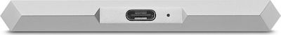 Lacie Mobile Drive USB 3.1 / USB-C Външен HDD 2TB 2.5" Лунно сребро