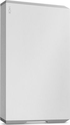 Lacie Mobile Drive USB 3.1 / USB-C Външен HDD 2TB 2.5" Лунно сребро
