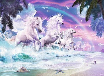 Kids Puzzle Unicorn Beach for 7++ Years 150pcs Ravensburger