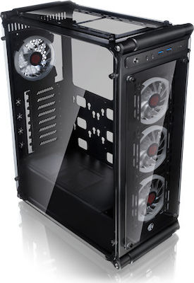 Raijintek Coeus Evo TC Gaming Midi Tower Κουτί Υπολογιστή με Πλαϊνό Παράθυρο και RGB Φωτισμό Μαύρο