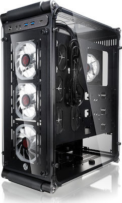 Raijintek Coeus Evo TC Gaming Midi Tower Κουτί Υπολογιστή με Πλαϊνό Παράθυρο και RGB Φωτισμό Μαύρο