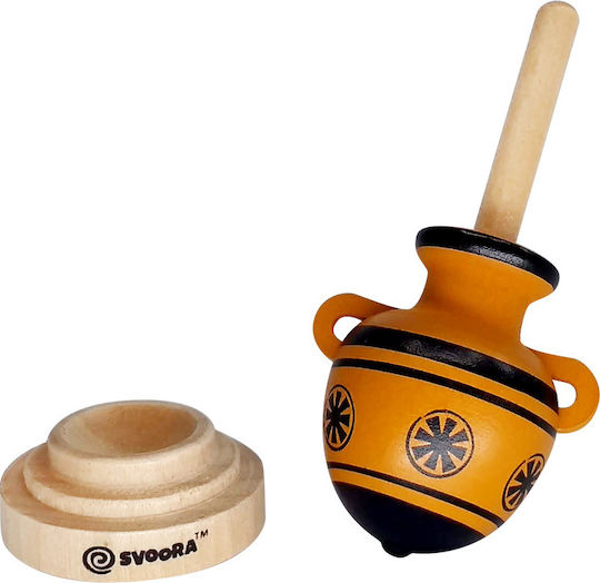 Svoora Ξύλινη Σβούρα Spinning Ancient Greek Vases για 5+ Ετών
