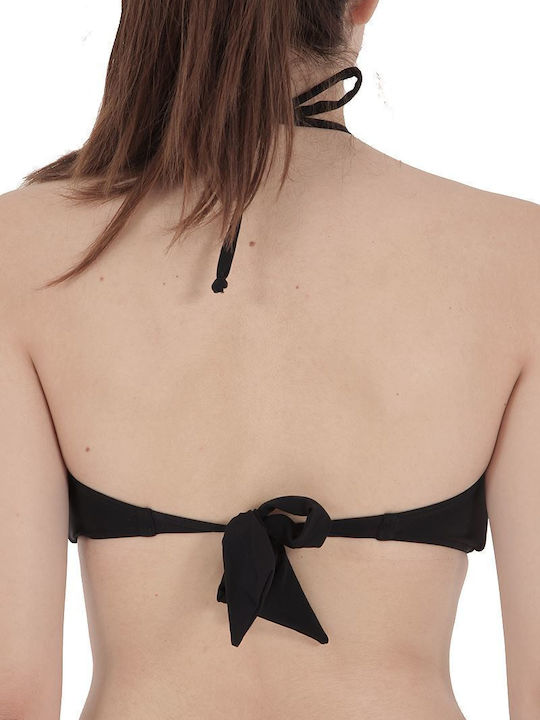 Banana Moon Collo Strapless Bikini Top Μαύρο