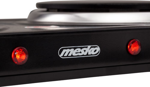 Mesko MS 6509 Επιτραπέζια Εστία Εμαγιέ Διπλή Μαύρη