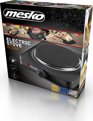 Mesko MS 6508 MS6508 Aragaz de masă Emailat Singură Negru