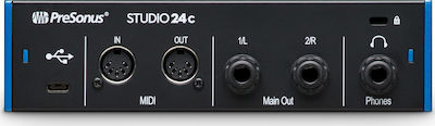 Presonus Studio 24c USB to PC External Audio Interface