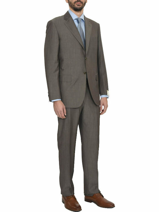 PAL ZILERI SUIT TWO-PIECE SUIT COFFEE