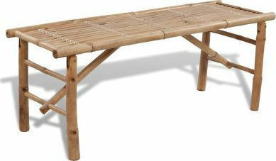 Garten- und Outdoor-Möbelsets Typsatz Speisesaal 3 Stück Bambus