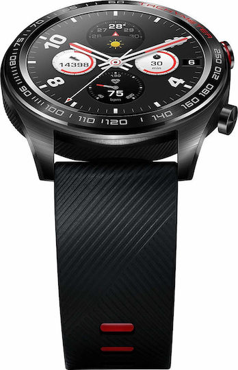 Honor Watch Magic Stainless Steel 43mm Waterproof with Heart Rate Monitor (Red)