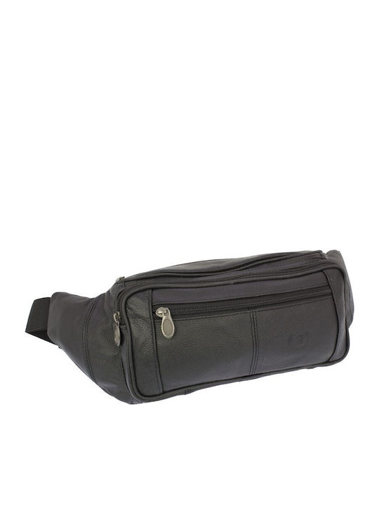 Leather Waist Bag Black