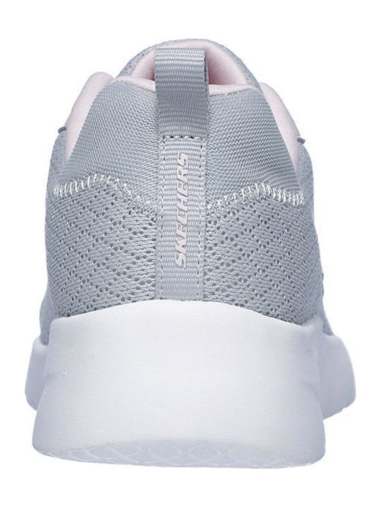 Diamond Mesh Lace Up Sport Shoes Running Gray