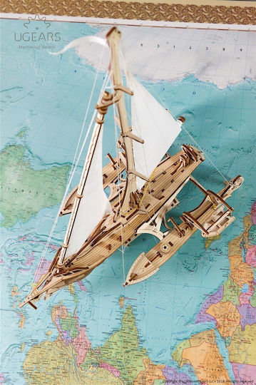 Ugears Holz-Bauspielzeug Trimaran Merihobus