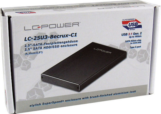 LC-Power Θήκη για Σκληρό Δίσκο 2.5" SATA III με σύνδεση USB 3.0