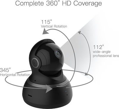 Yi Technology IP Cameră de supraveghere Wi-Fi cu comunicare bidirecțională în culoarea negru YI93011