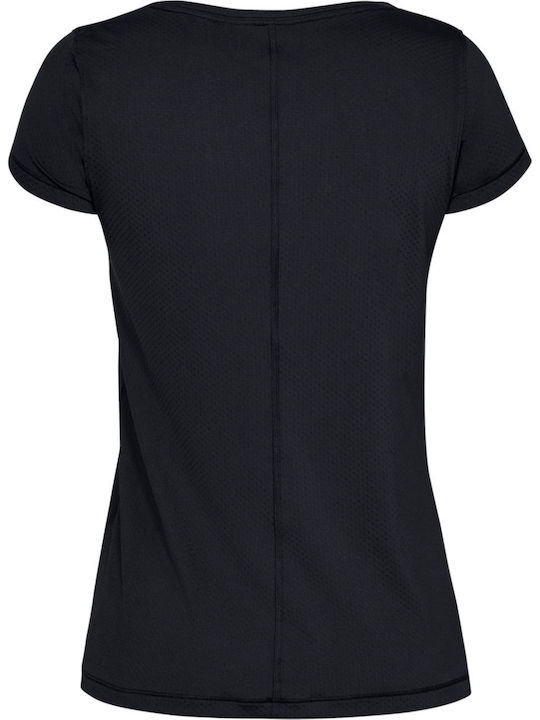 HeatGear Γυναικείο T-shirt Fast Drying Μαύρο