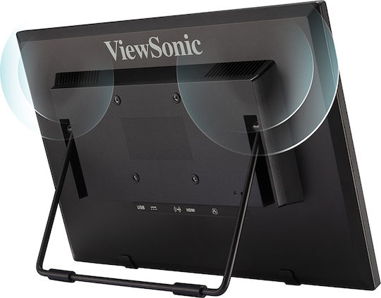 Viewsonic TD1630-3 Touch TN Φορητό Monitor 15.6" 1366x768 με Χρόνο Απόκρισης 12ms GTG