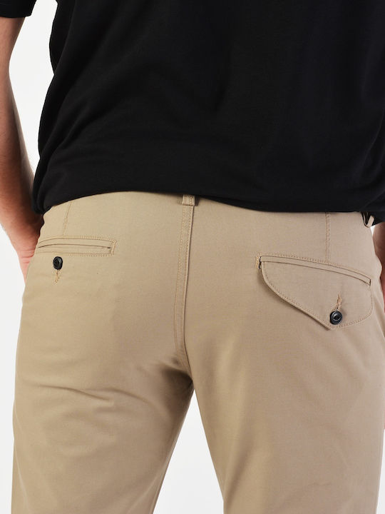 Παντελόνι Chino σε Slim Εφαρμογή Μπεζ