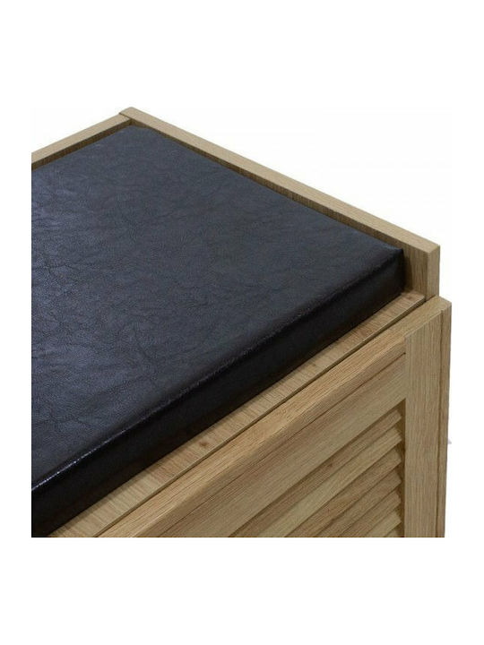 Holz Schuhschrank Crispy mit 3 Regalen Beige L94xW34.5xH60cm