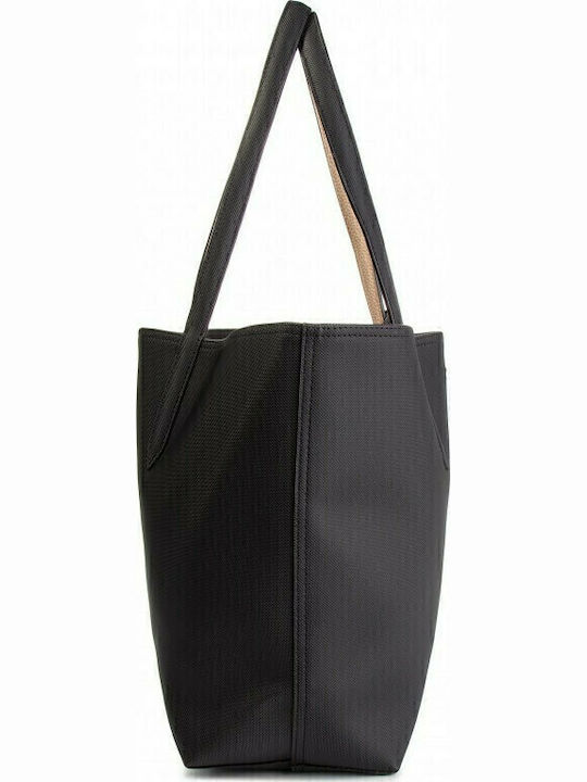 Anna Σετ Γυναικεία Τσάντα Shopper Ώμου Μαύρη