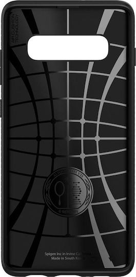 Spigen Liquid Air Umschlag Rückseite Silikon Schwarz (Galaxy S10+)