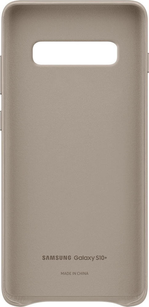 Samsung Leather Back Cover Γκρι (Galaxy S10+)