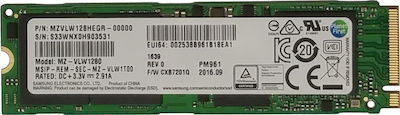 Samsung PM961 SSD 128GB τύπου M.2 με σύνδεση PCI Express 3.0 MZVLW128HEGR-00000