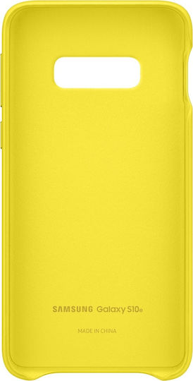 Samsung Leather Cover Back Cover Leather Yellow (Galaxy S10e)