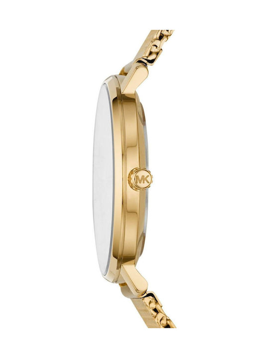 Michael Kors Pyper Дамски Часовник 38mm Кварцов Със Златен Метален Браслет