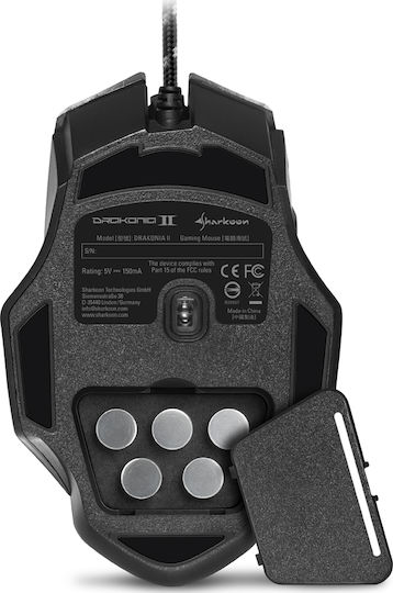 Sharkoon Drakonia II RGB Gaming Gaming Maus 15000 DPI Schwarz