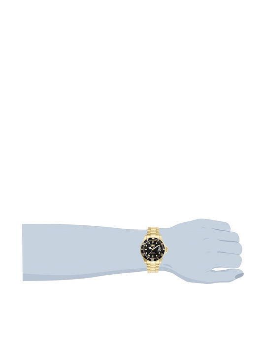 Invicta Pro Diver Men's Watch 40mm Battery with Gold Metal Bracelet