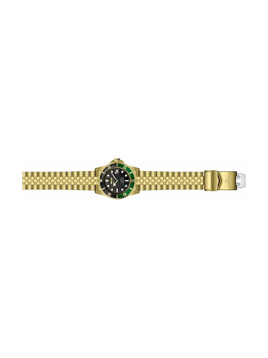 Invicta Pro Diver Men's Watch 42mm Automatic with Gold Metal Strap