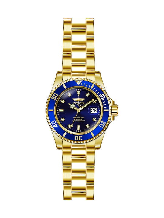 Invicta Pro Diver Ρολόι Μπαταρίας με Μεταλλικό Μπρασελέ Invicta Pro Diver Ρολόι Μπαταρίας με Μεταλλικό Μπρασελέ