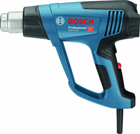 Bosch GHG 20-63 Kit Professional Πιστόλι Θερμού Αέρα 2000W με Ρύθμιση Θερμοκρασίας εως και 630°C
