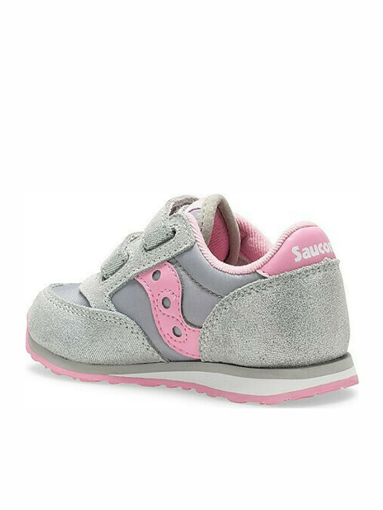 Saucony Kids Sneakers Baby Jazz Hook & Loop with Scratch Silver