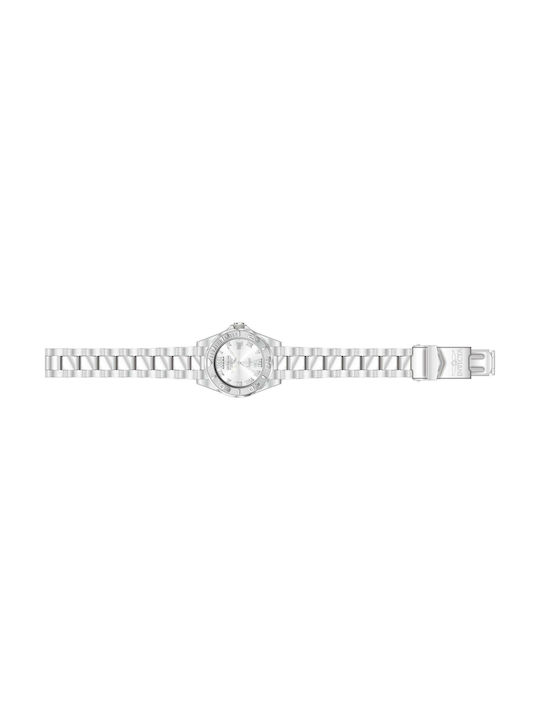 Invicta Angel Дамски Часовник 38mm Кварцов със Сребрист Метална Верижка