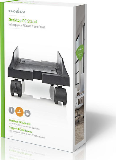 Nedis Подова Основa за Кутия за Компютър с Колелца CSTD100BK