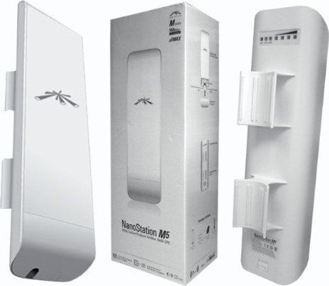 Ubiquiti NanoStation M5 External WiFi Sectorial Antenna 16dBi with Ethernet Connection NSM5