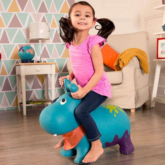 B.Toys Hop Hop Hippopotamus Bouncy Boing Hippo for 1+ years Years Turquoise