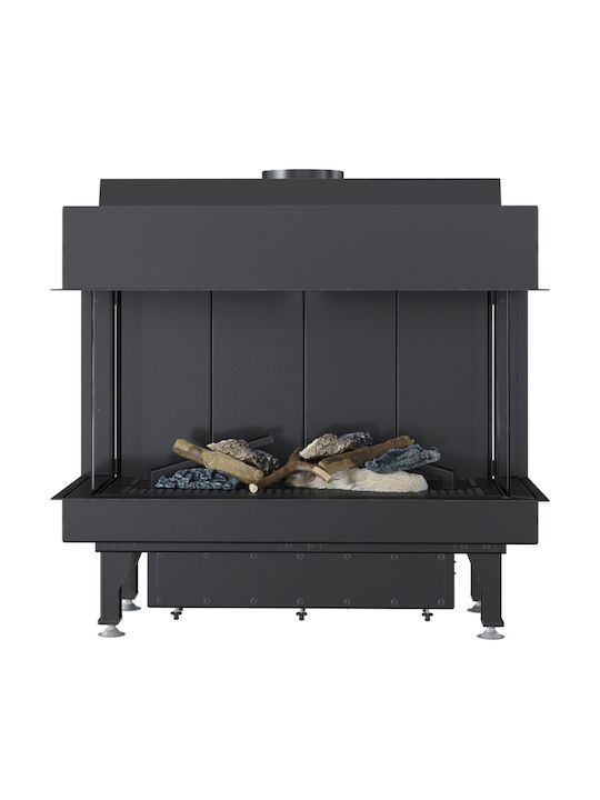 Kratki Leo LP 70 G31 37MBAR Kaminofen Gas 4.8kW Dreiseitige mit fester Tür