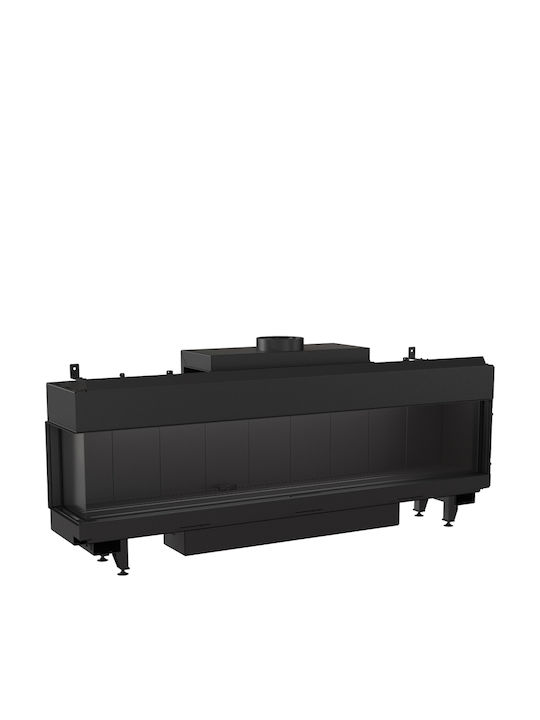Kratki Leo L 200 G31 37 MBAR Kaminofen Gas 17kW Linke Ecke mit fester Tür
