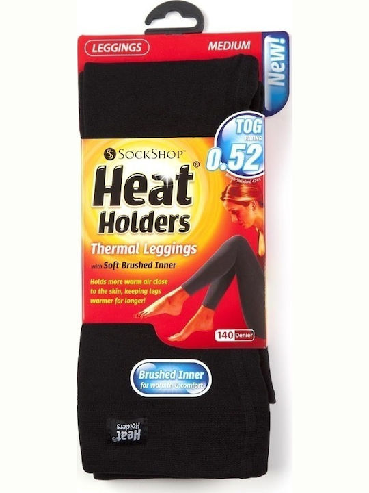 Heat Holders Thermal Leggings 80112 Ισοθερμικό Παντελόνι Μαύρο